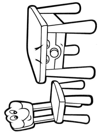 Раскраска "мебель"