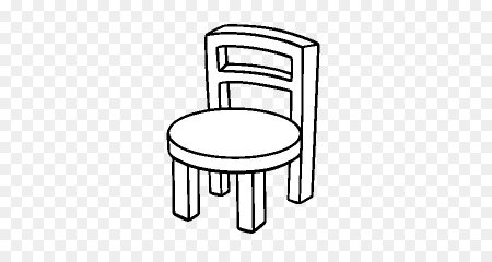 Стул раскраска
