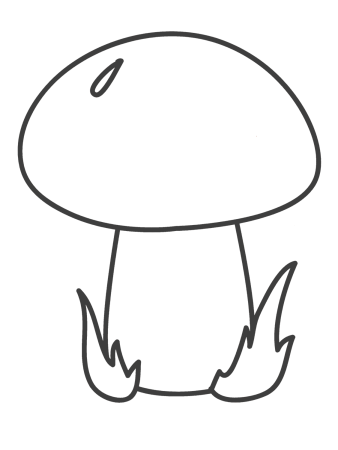 Гриб раскраска