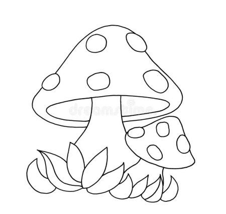 Гриб мухомор для пластилинографии