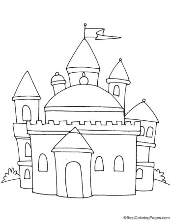 Крепость трафарет