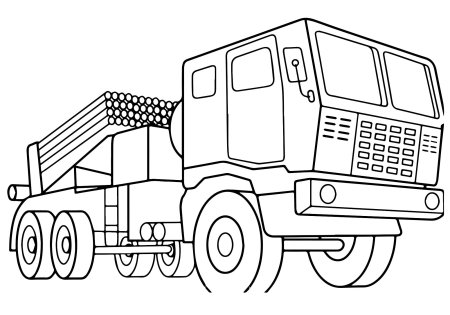 Раскраска военные машины