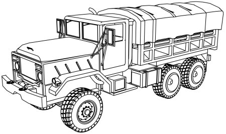Урал 4320 раскраска