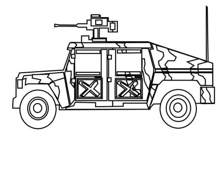 Раскраска военные машины