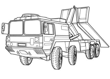 Раскраска военные машины