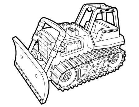 Раскраска строительная техника