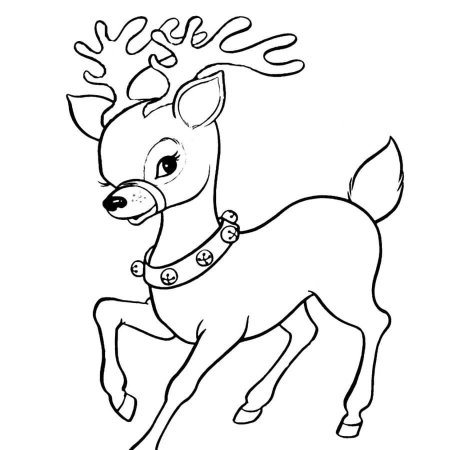 Семья оленей раскраска