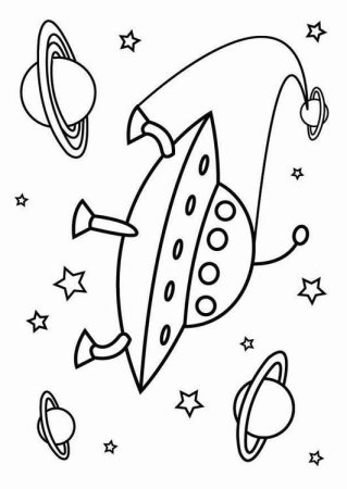 Раскраски космос для детей 5-6 лет