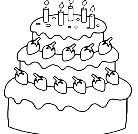 Раскраска торт