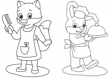 Раскраски для детей двойные