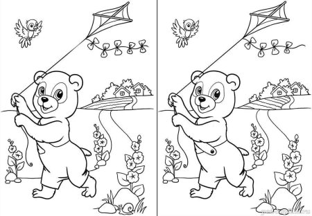 Несколько раскрасок на одном листе