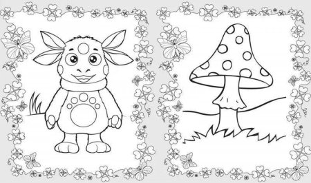 Раскраски для детей двойные