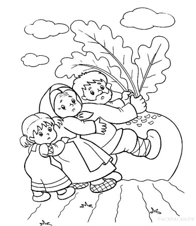 Лисичка сестричка и волк раскраска