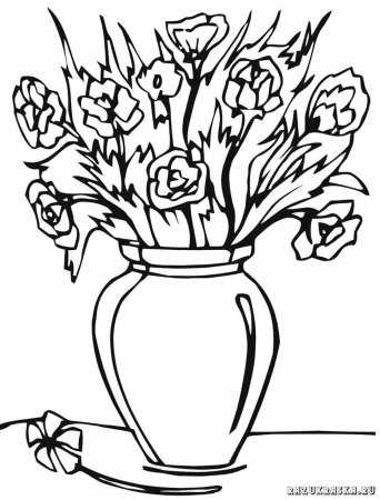 Цветы. Раскраска