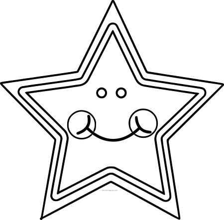 Звезда раскраска