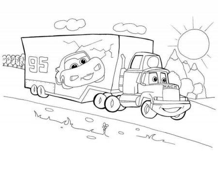 Раскраски из мультика Тачки