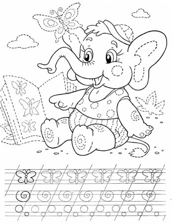 Раскраски прописи обводилки