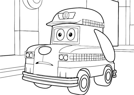 Раскраски из мультфильмов с машинками