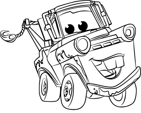 Раскраска Мэтр Тачки