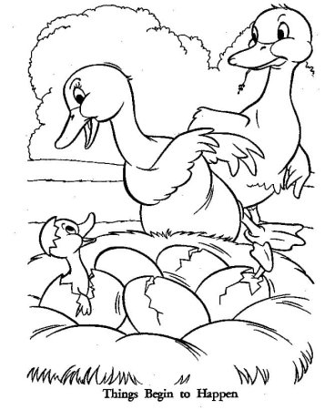 The ugly Duckling раскраска