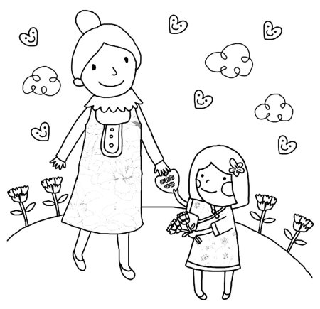 Раскраска цветок для детей 3-4 лет