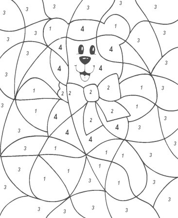 Раскраска по цветам