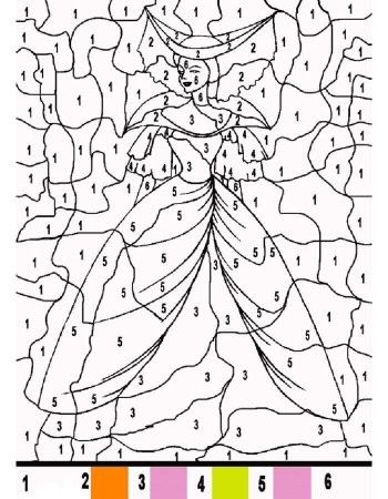 Раскраска по номерам для детей