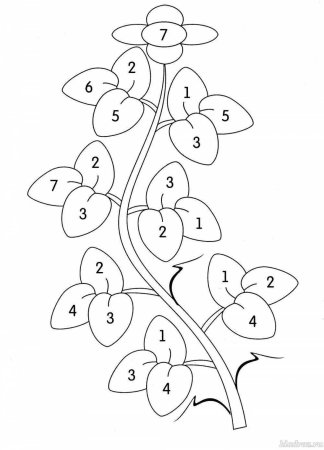 Математические раскраски для дошкольников 6-7 лет