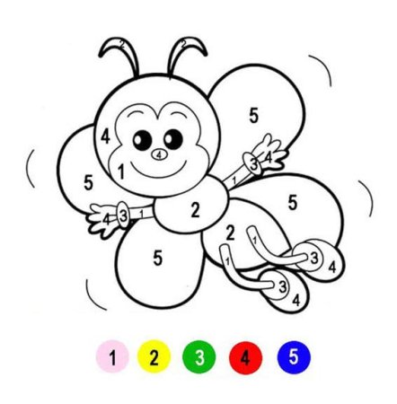 Математические раскраски для детей 4-5 лет