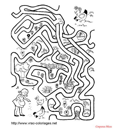 Разные лабиринты для детей
