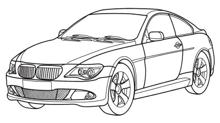 BMW m6 раскраска