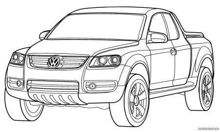 Раскраска Фольксваген Амарок