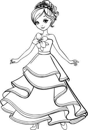 Детские раскраски принцессы