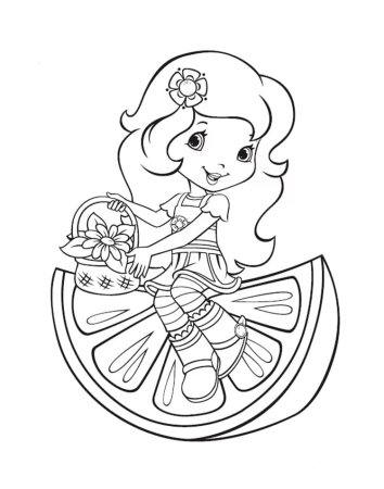 Раскраска принцесса в саду