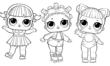 Разукрашки для девочек ЛОЛ много