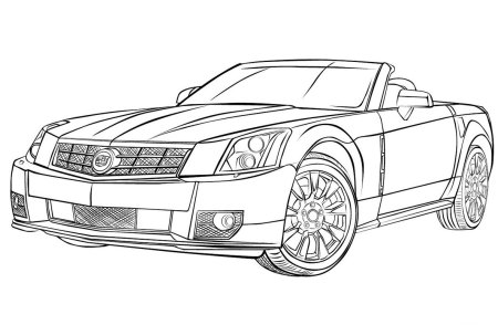Раскраски машины Кадиллак