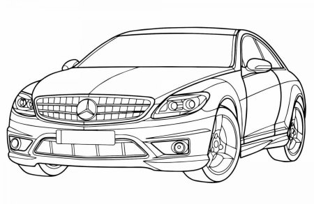 Раскраска Мерседес CLS 63