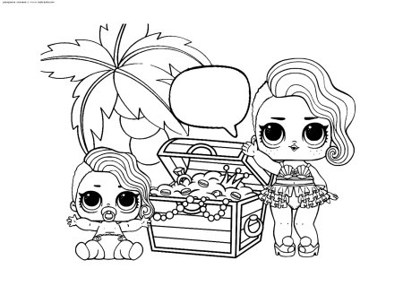 Раскраска кукла ЛОЛ