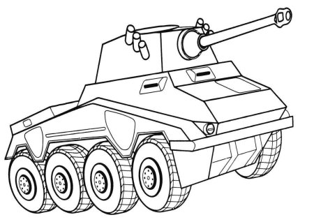 Вооенная техник раскраска