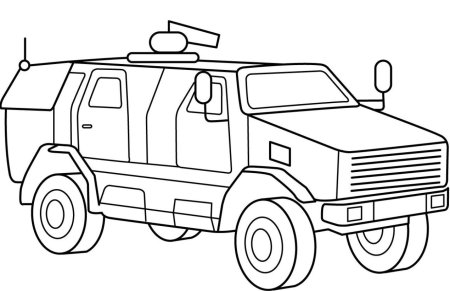 Раскраска «Военная техника»
