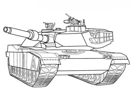 Раскраска танк т 90