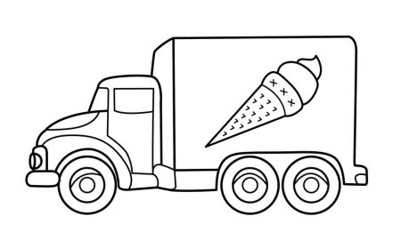 Раскраска грузовик