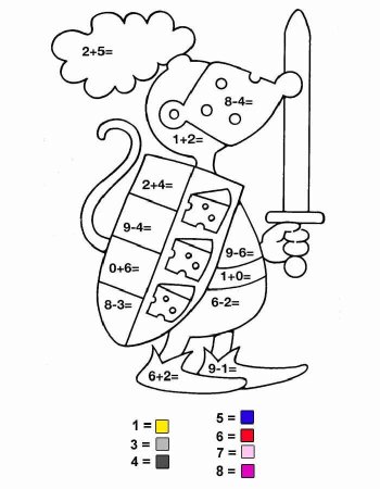 Раскраска математика для дошкольников