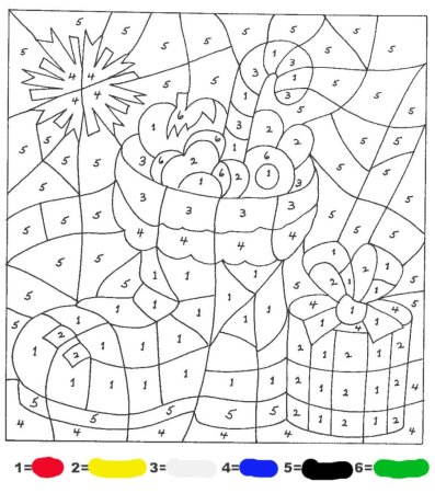 Раскраска по номерам для детей