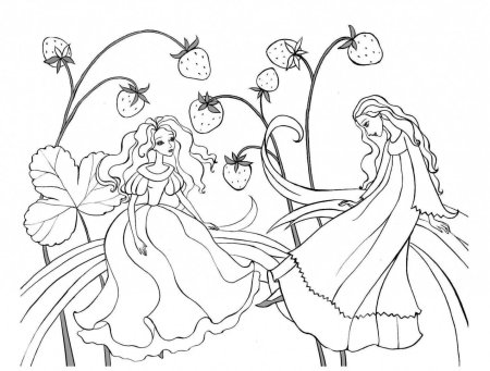 Раскраска для девочек принцес
