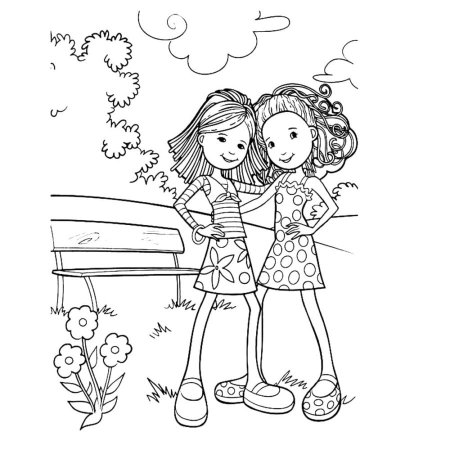 Раскраски для восьми лет для девочек подружки
