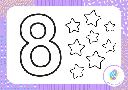 Восемь раскраска