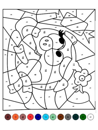 Разукрашка по цифрам