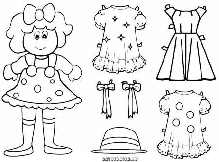 Раскраска кукла