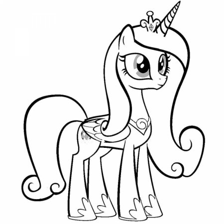 Принцесса Каденс раскраска